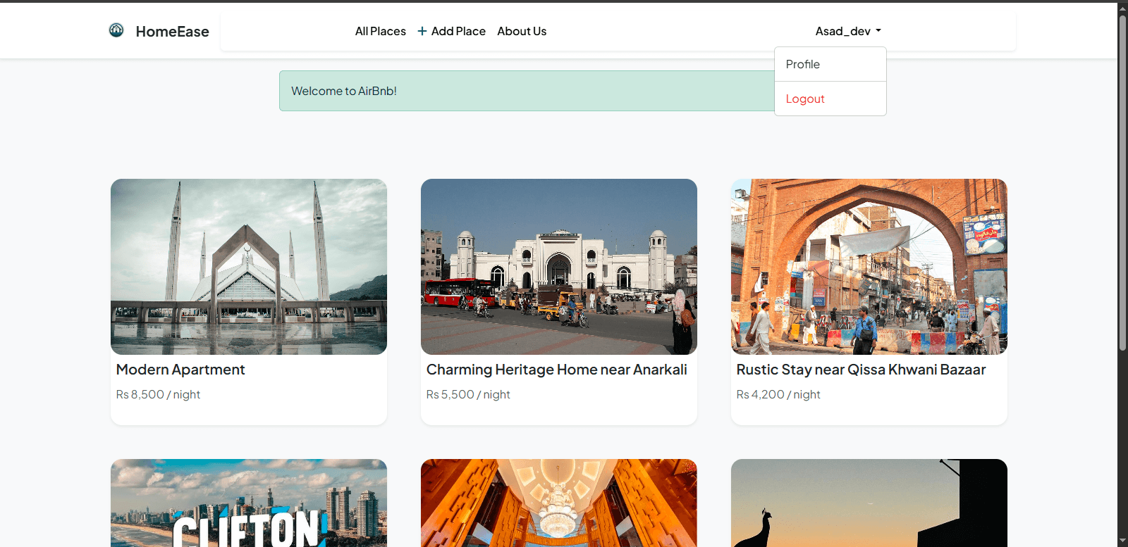 HomeEase – Rental Listings